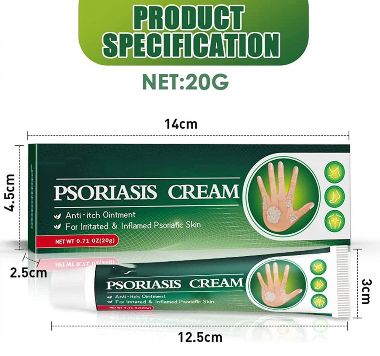 Skinmedix Psoriasis Cream, Zlimplify Psoriasis Cream, Psoriasis Control Face and Body Cream, Natural Chinese Herbal Eczema