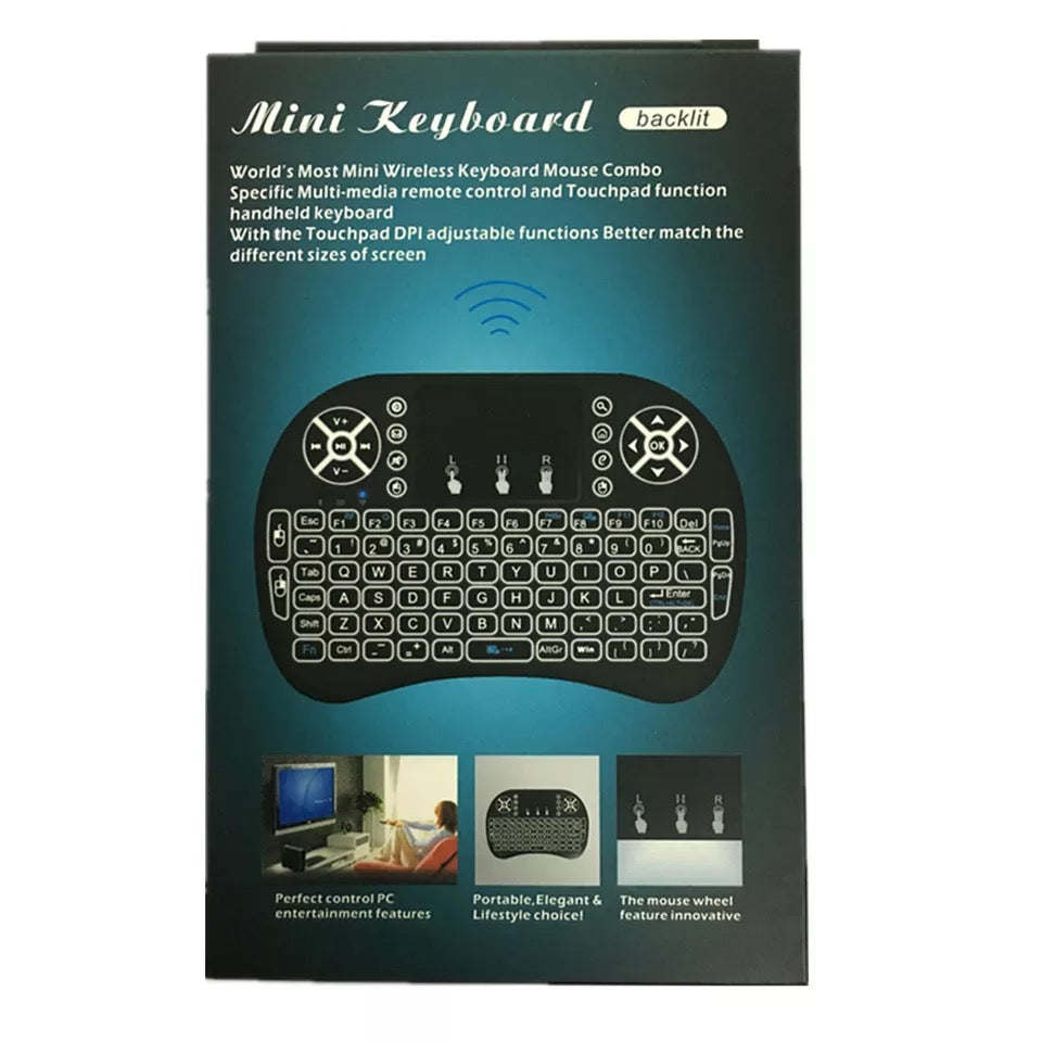 Backlight Wireless Keyboard 2.4GHz Air Mouse English Russian Version for Android TV BOX Mini PC Smart TV