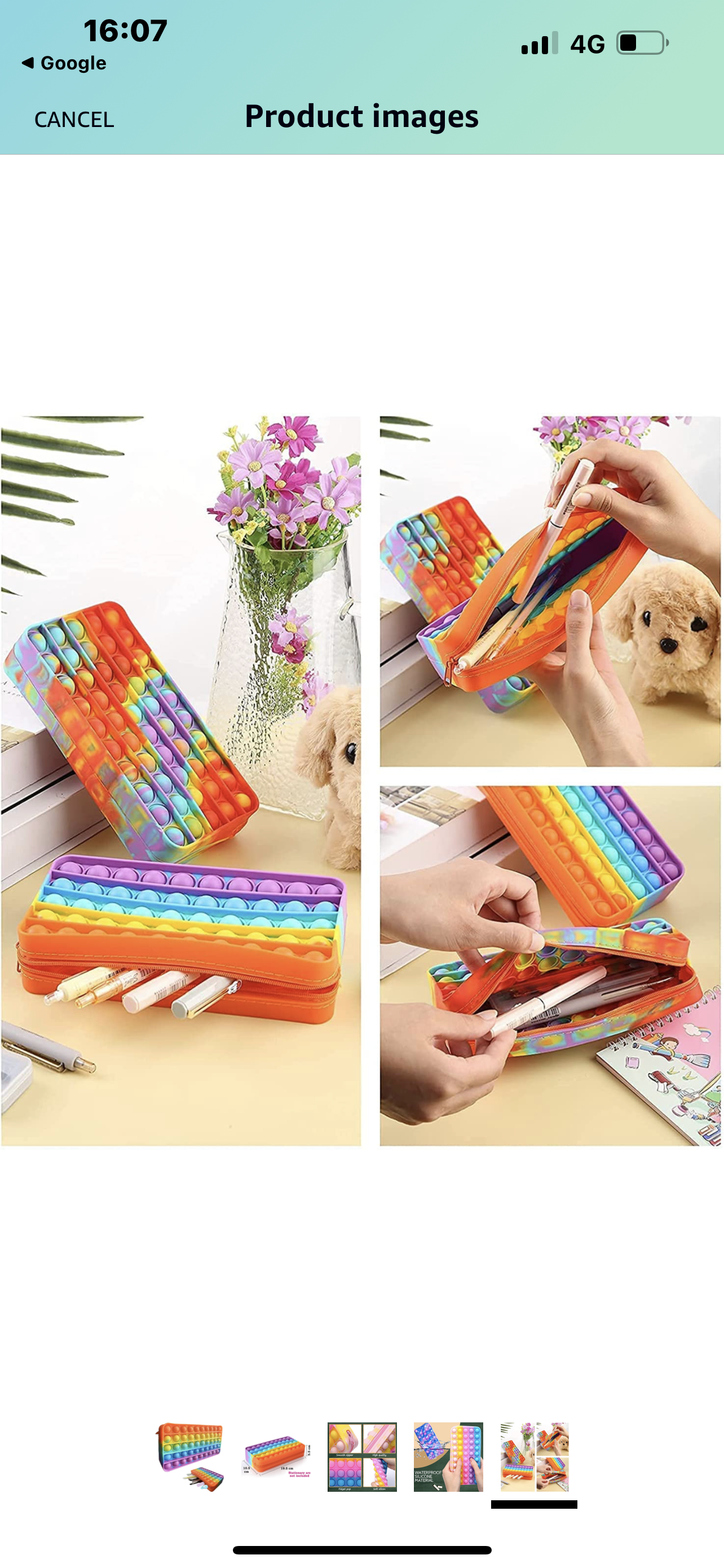Fidget Silicone Pencil Case