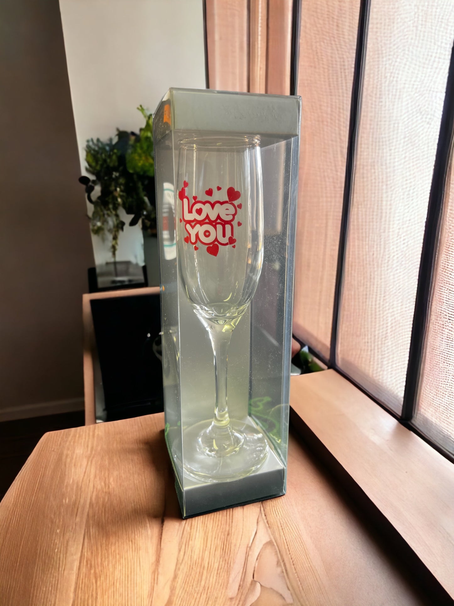 Champagne Glass Fluted “LOVE”