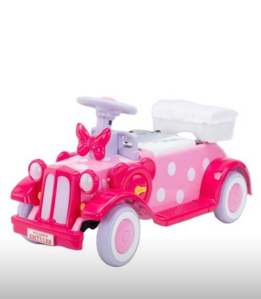 Pink Minnie Mouse design Ride On Car