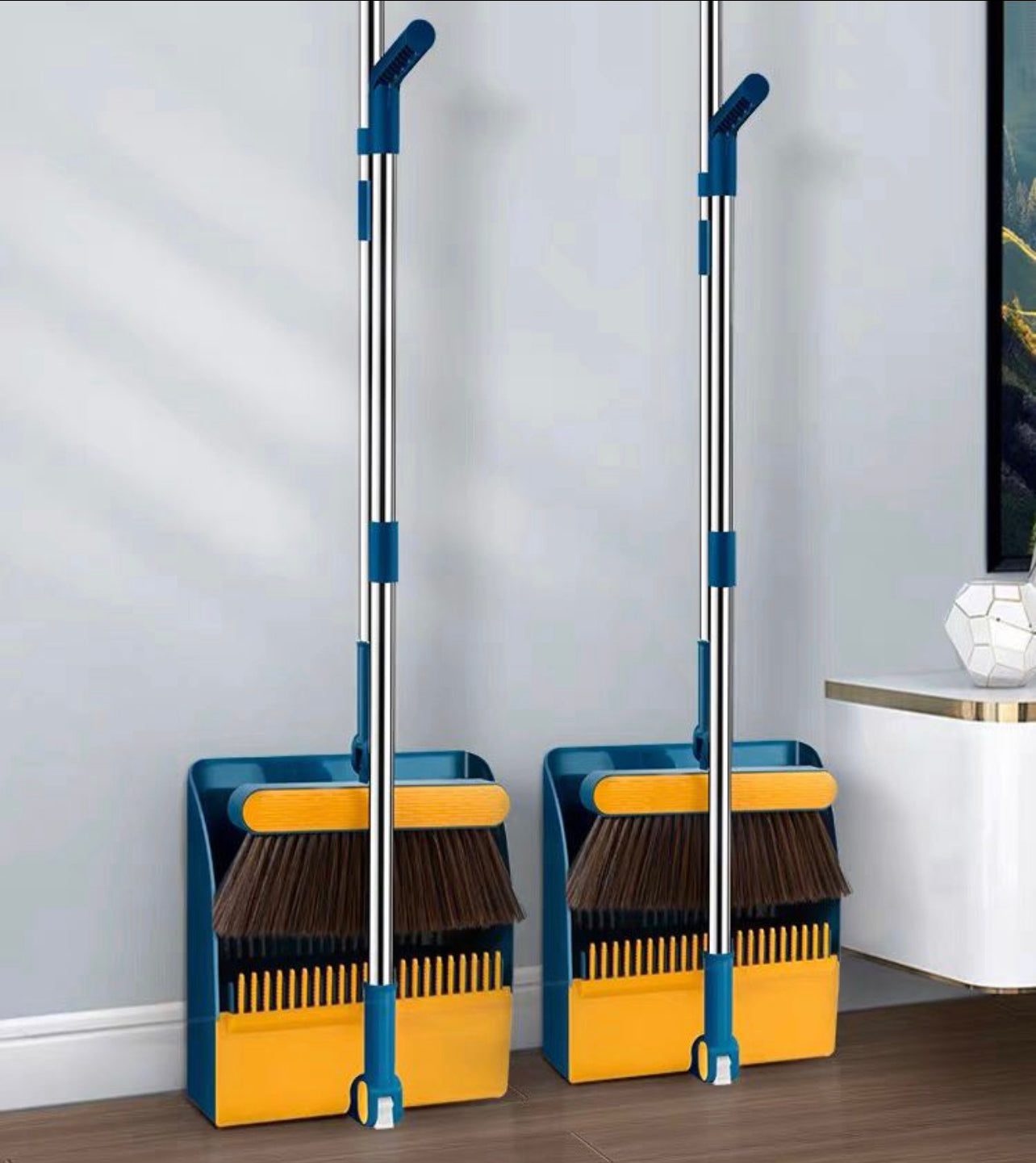 Rotating Broom + Dustpan Set