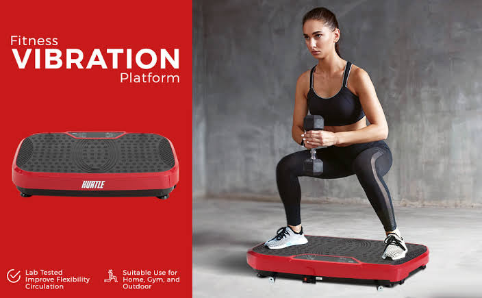 Vibration Fitness Foot Massage Platform Machine - C2-47-8-Red