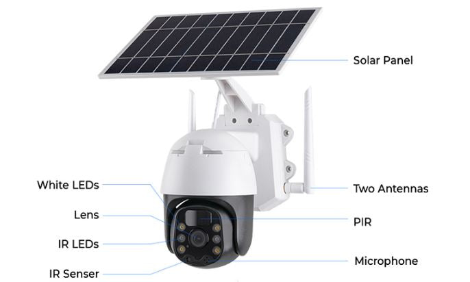 I-Cam 4G Intelligent Solar Energy Alert PTZ Camera