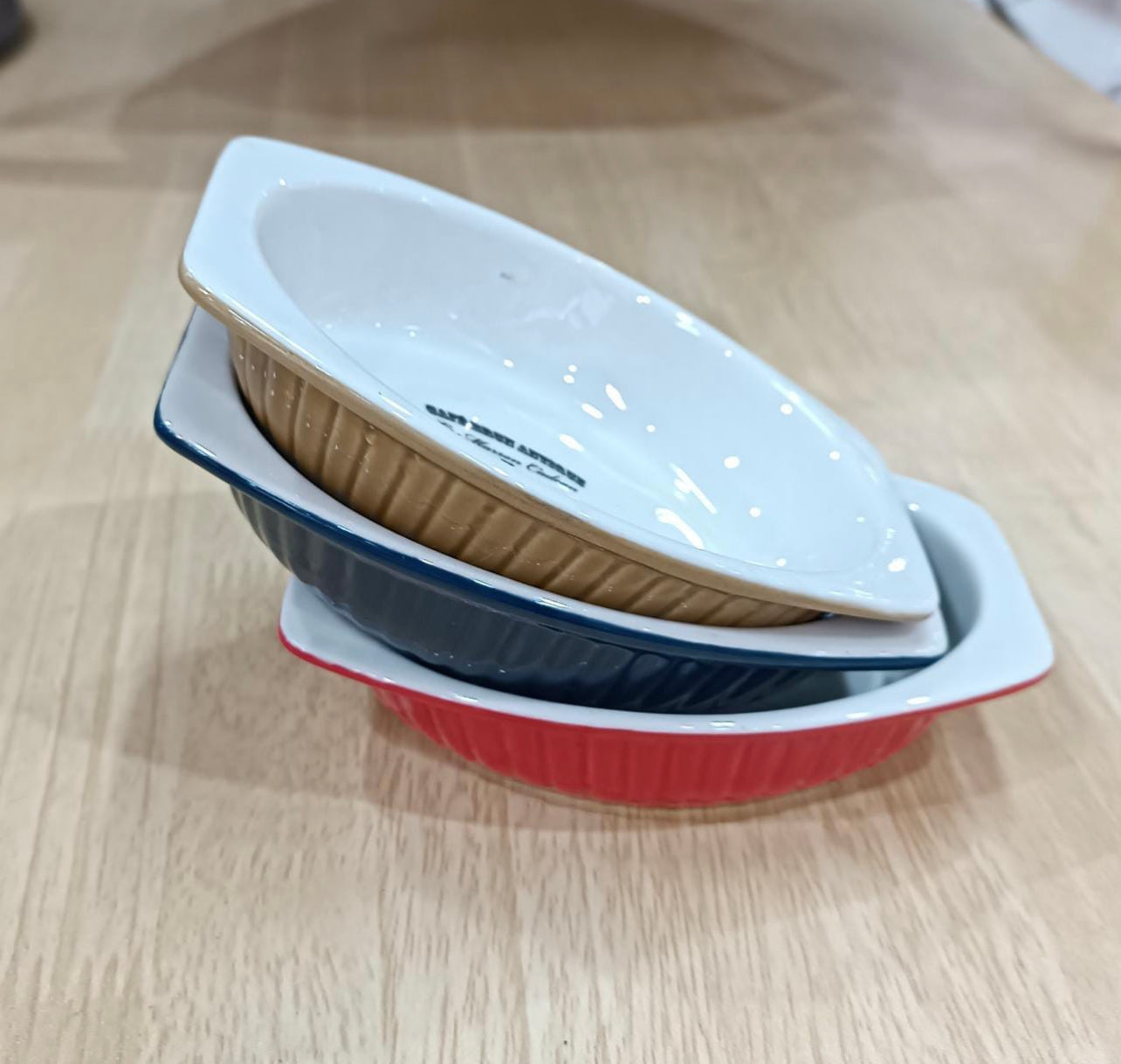 4pc Porcelain Baking Dish Set