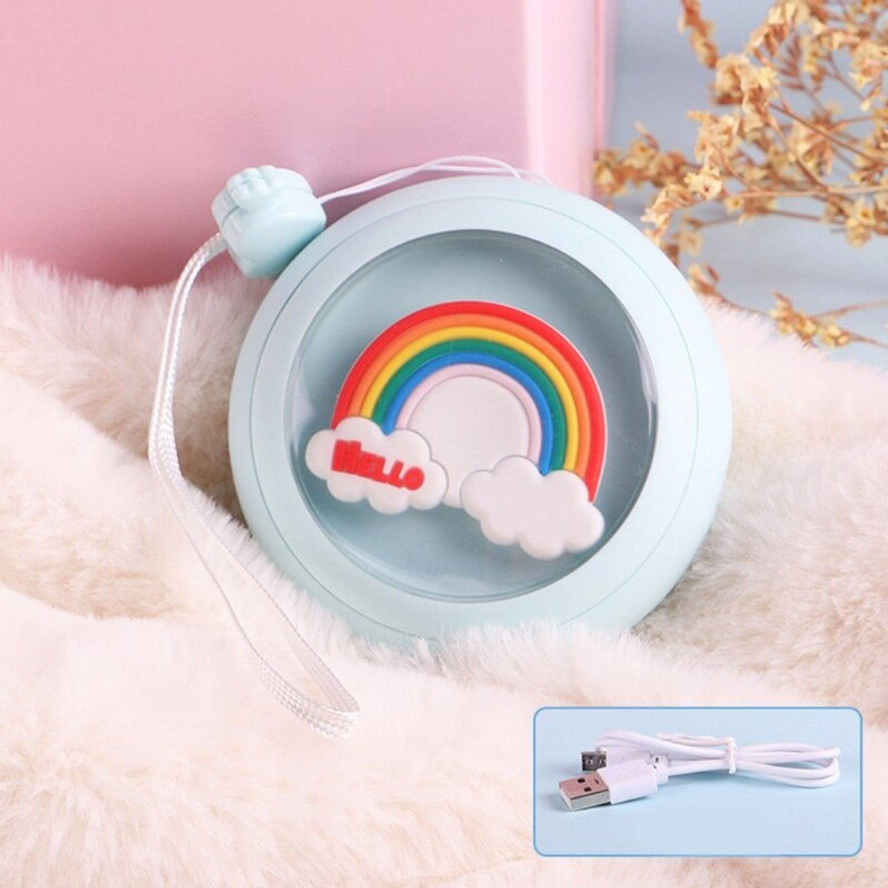 Mini Portable USB Rainbow Hand Warmer