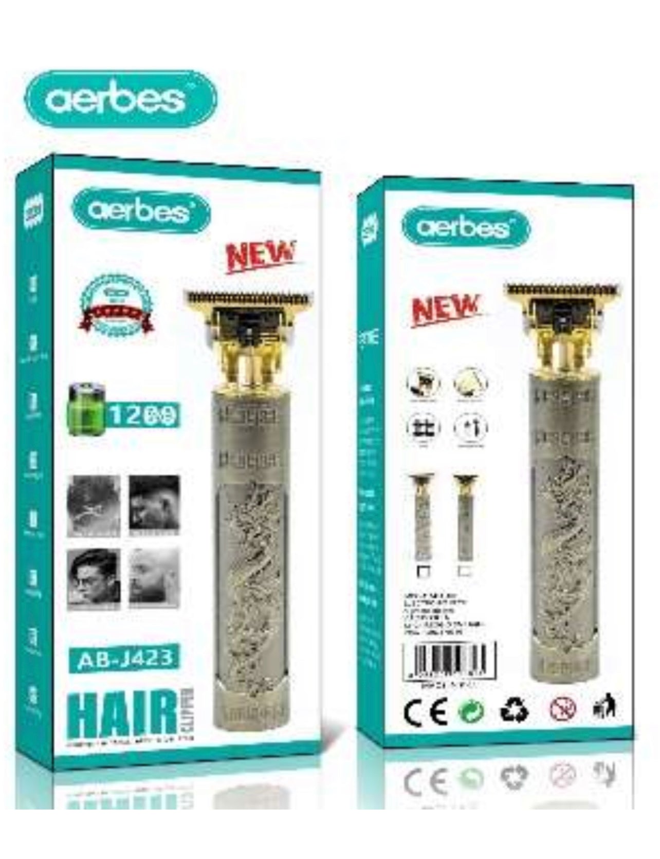 Rechargeable Hair Trimmer Dragon Design