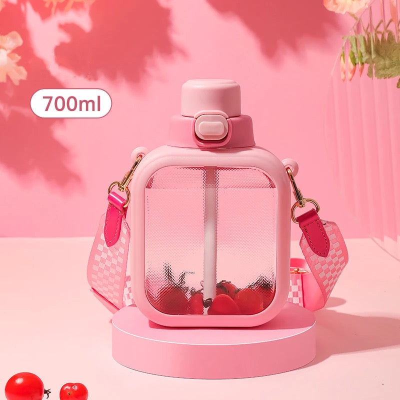 Kid Kawaii Capacity Water Bottle - Square