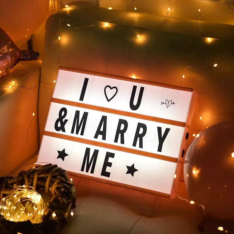 Led Word Light Box LightBox Letters A4 LED WordBox – Megamall Online Store