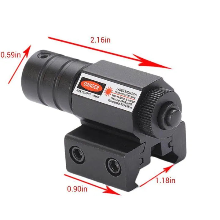 Tactical Red Dot Laser Sight Compact with Battery Adjustable 11/20mm Rail Mount Riflescope LED Flashlight for Hunting 20mm Rail Equipment