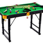 Kids Mini Adjustable Snooker Table - 1.2m
