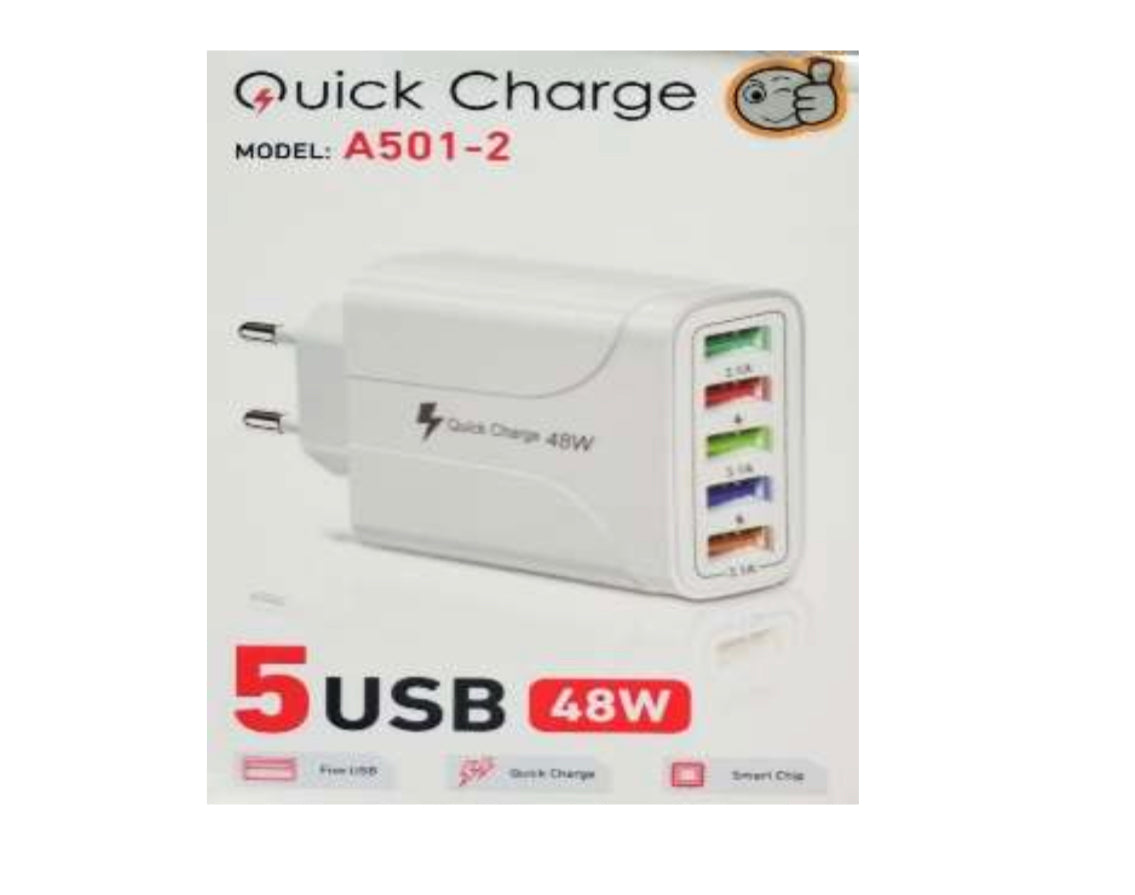 USB 5 Port Charger Adapter