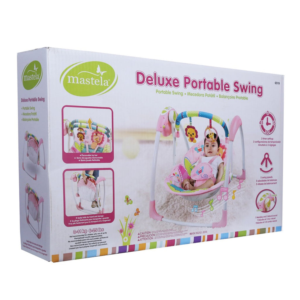 MASTELA DELUXE PORTABLE BABY SWING