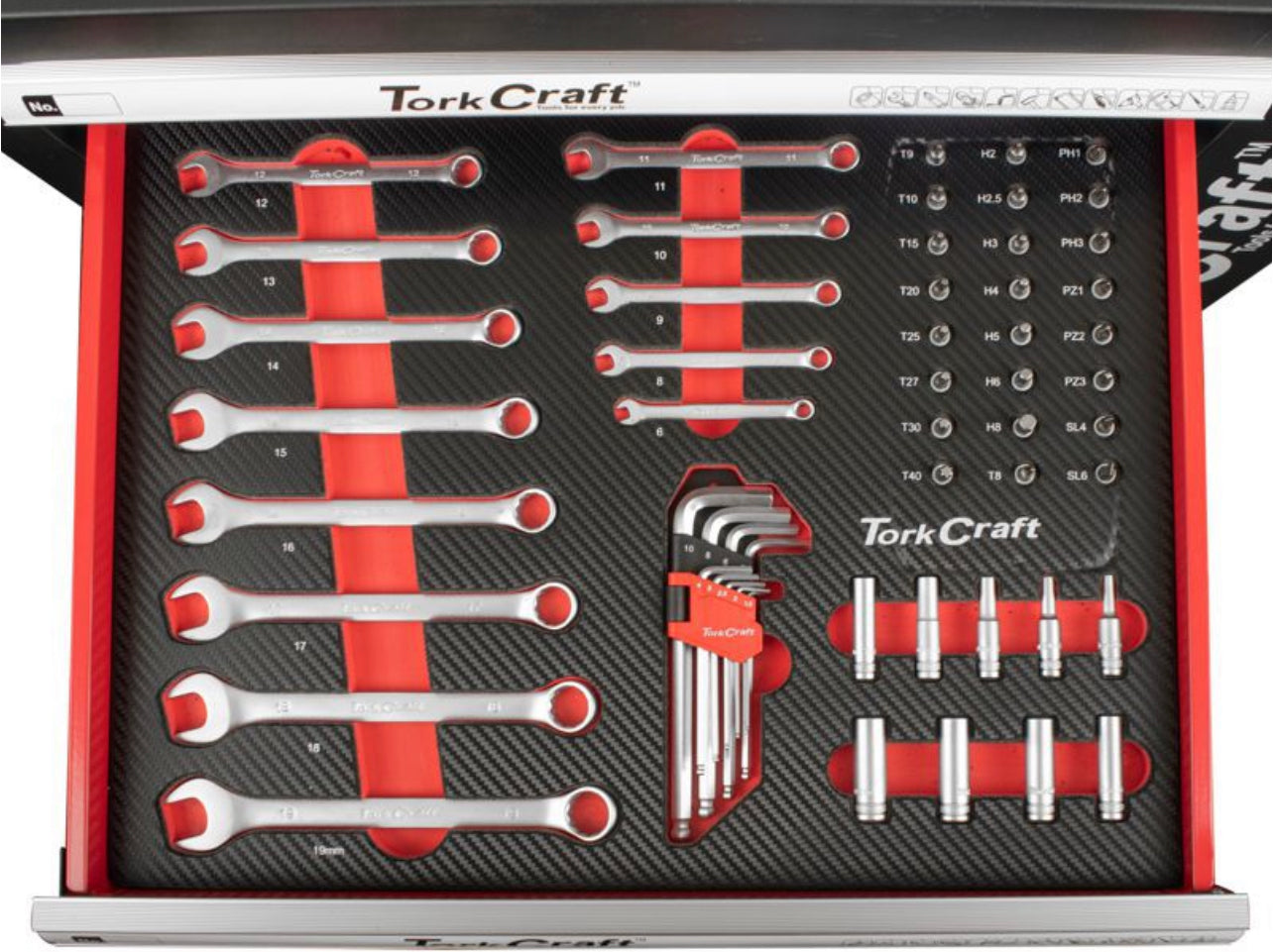 Tork Craft 6Drawer Roller Tool Chest 184pc Set