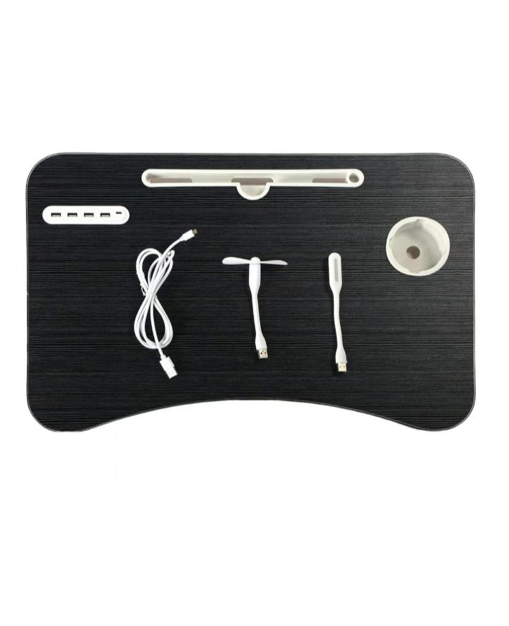 Collapsible USB Port Laptop Desk