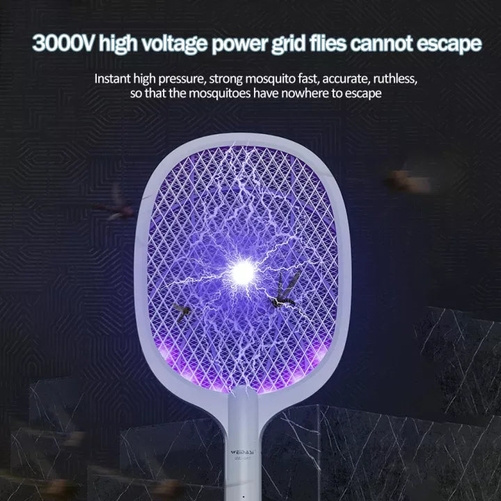 NEW 2 in 1 Electronic Mosquito Swatter and Mosquito Killer Lamp Rechargeable Mosquitoes Trap Lamp & Mosquito Racket Anti-mosquito Household