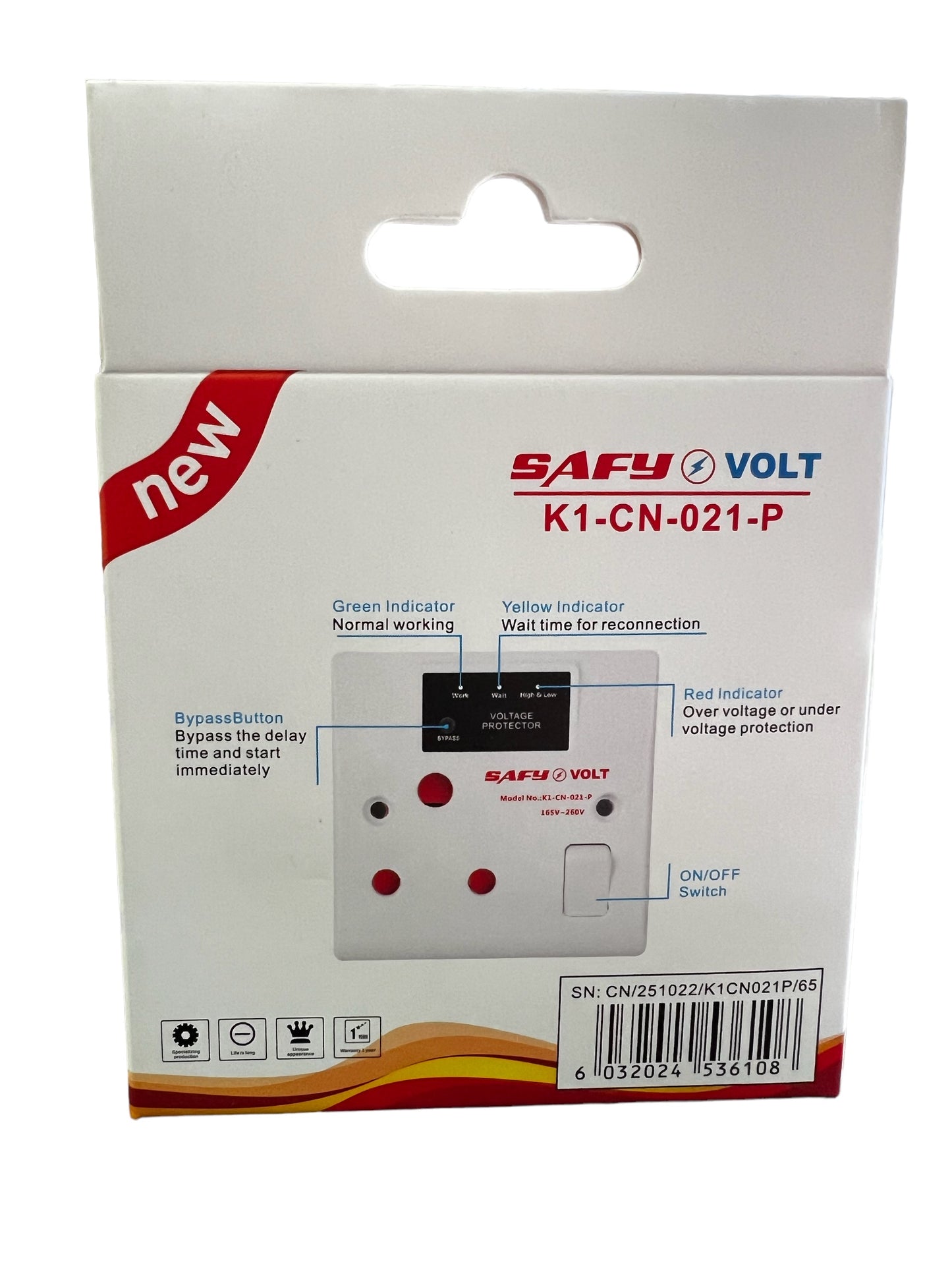 Wall Socket Type Automatic Voltage Protector