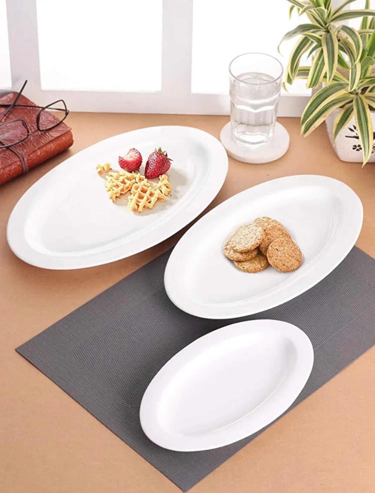 Oval Serving Platter Set 2Pc