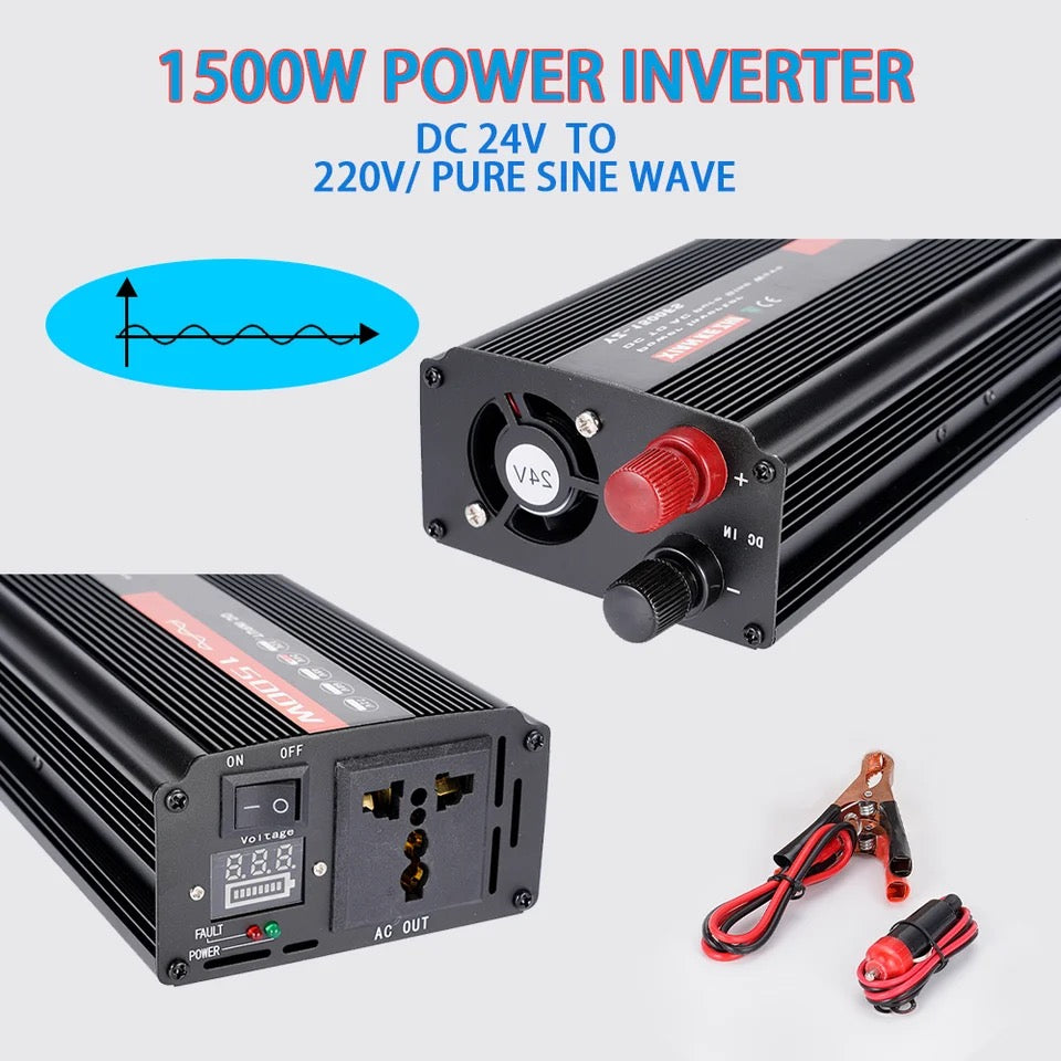 Pure Sine Inverter DC To AC 220V Car Inverter Power Converter Transformer Solar Inverter With LED Display
