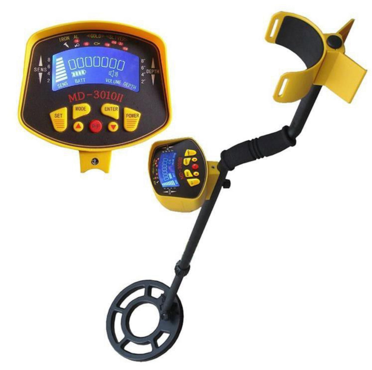 Deep Ground Sensitive 3010II Metal Detector - Gold Digger Light Hunter