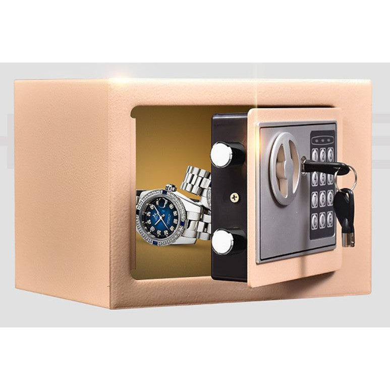 Mini Safe Box Gold Digital Mini Safes – Megamall Online Store