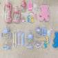 Baby Feeding Bottle Set 11pc Pink/Blue