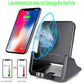 Desktop 10W Wireless Charger Phone Stand Holder Cradle-Black