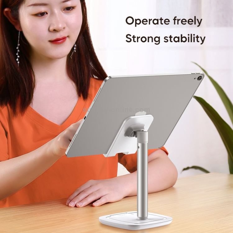 JOYROOM JR-ZS203 Multi-angle Adjustable Telescopic Stand Desktop Bracket for Mobile Phone and Tablet - Black
