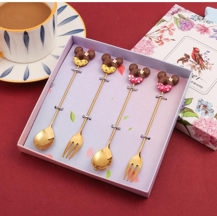 Mickey Mouse Themed Cutlery Set 4pc