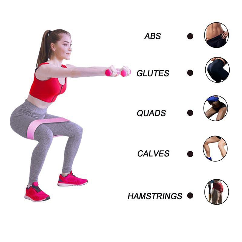 Hip Resistance Band Set Unisex 3pc