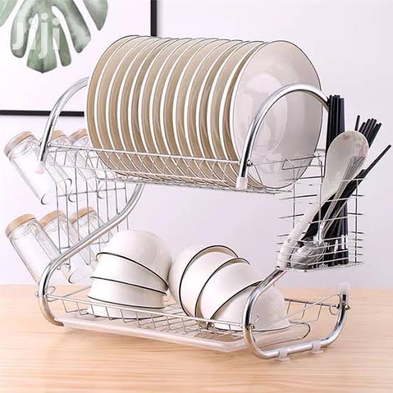 Dish Rack With Clear Tray
