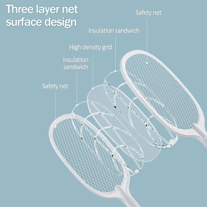 NEW 2 in 1 Electronic Mosquito Swatter and Mosquito Killer Lamp Rechargeable Mosquitoes Trap Lamp & Mosquito Racket Anti-mosquito Household