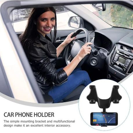 Adjustable Anti-Shake Car Rearview Mirror Mobile Phone