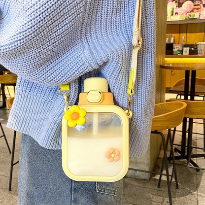 Kid Kawaii Capacity Water Bottle - Square