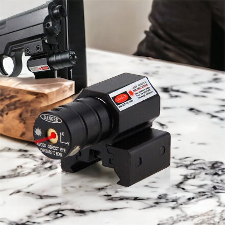 Tactical Red Dot Laser Sight Compact with Battery Adjustable 11/20mm Rail Mount Riflescope LED Flashlight for Hunting 20mm Rail Equipment