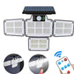 Solar 4 Side Emitting Solar Powered Light With Remote Control