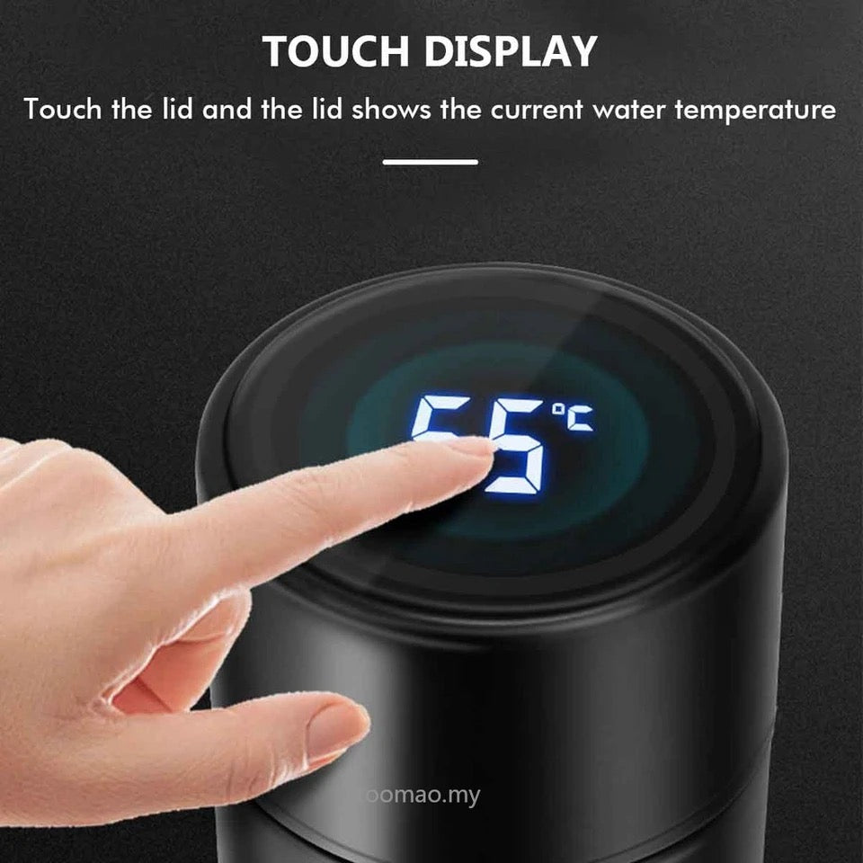 Flask Timer Smart Flask with LED Temperature Display Indicator with Double Wall In ...