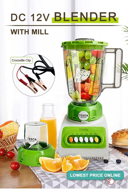Solar Powered/Battery 12V Blender