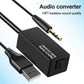 Audio Stereo DAC Digital to Analog Optical Fiber Converter USB Decoder Adapter 3.5mm Jack