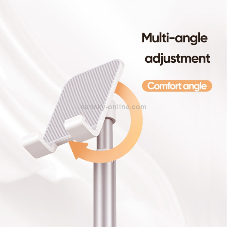 JOYROOM JR-ZS203 Multi-angle Adjustable Telescopic Stand Desktop Bracket for Mobile Phone and Tablet - Black