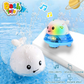 2 in 1 Whale Induction Spray Water And UFO Car Toy