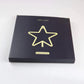 Star Neon Sign Lamp 29cm x 2.3cm x 29cm Pink, Blue Warm White USB & Battery Operated