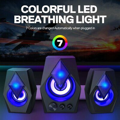 T-Wolf was born and died on USB Wired Bluetooth Computer Speakers Bass Subwoofer Speaker Home Theater System