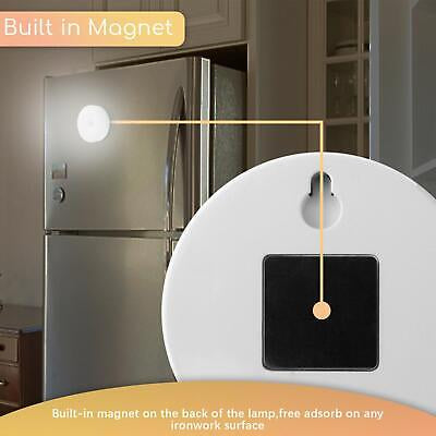 LED Motion Sensor Lights Wireless Night Light Rechargeable Cabinet Stair Lamp