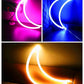 Cresent Moon Neon Sign Lamp 19cm x 2.3cm x 30.8cm Pink, Blue, Warm White USB & Battery Operated