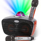 Karaoke Microphone Speaker with 2*Microphone  LED MIC Bluetooth Karaoke Home System Portable Microphone Speaker