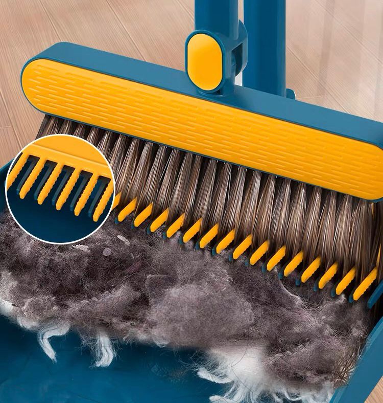Rotating Broom + Dustpan Set