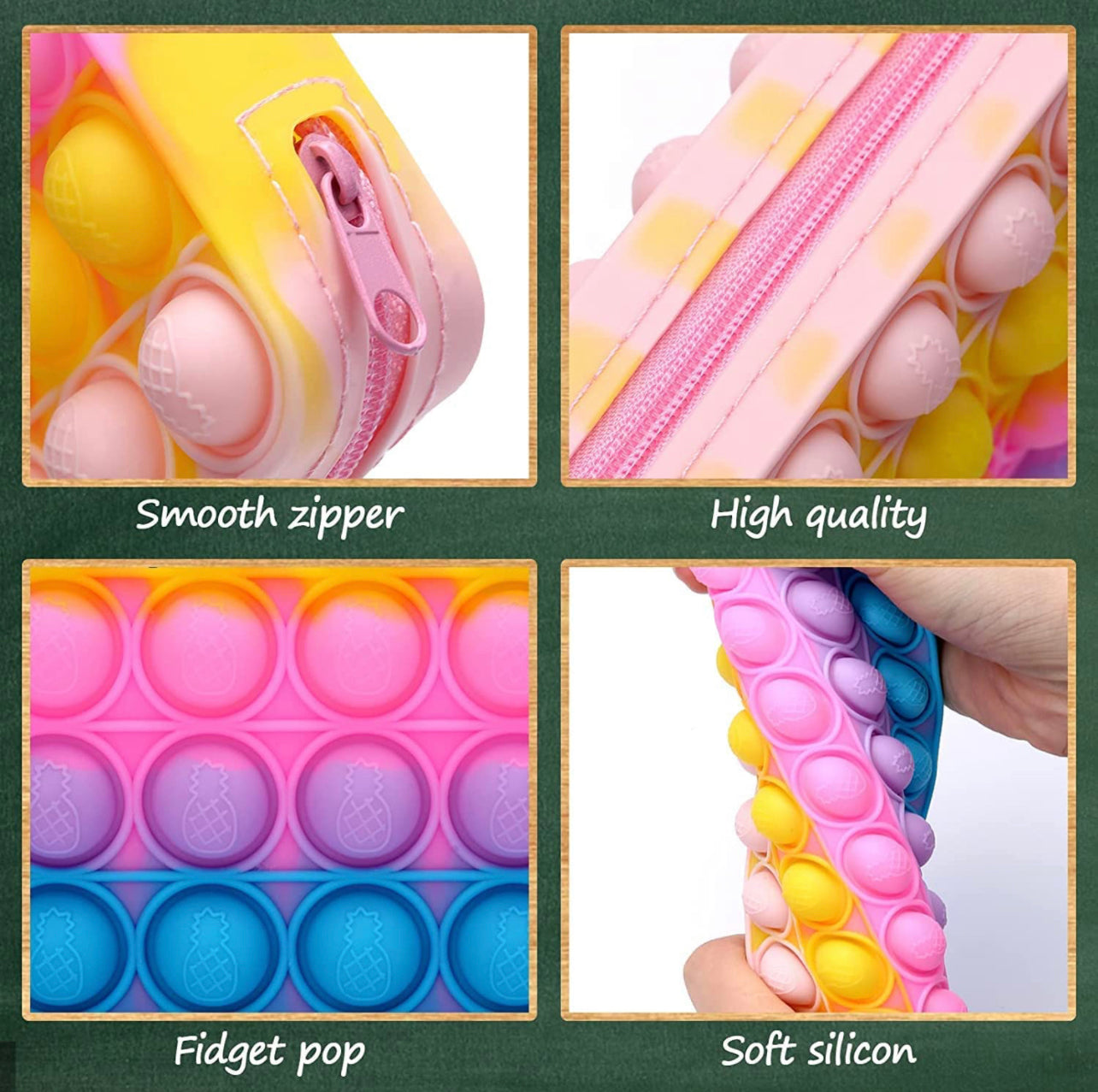 Fidget Silicone Pencil Case