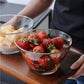 French Glass Dessert Bowls 2pc