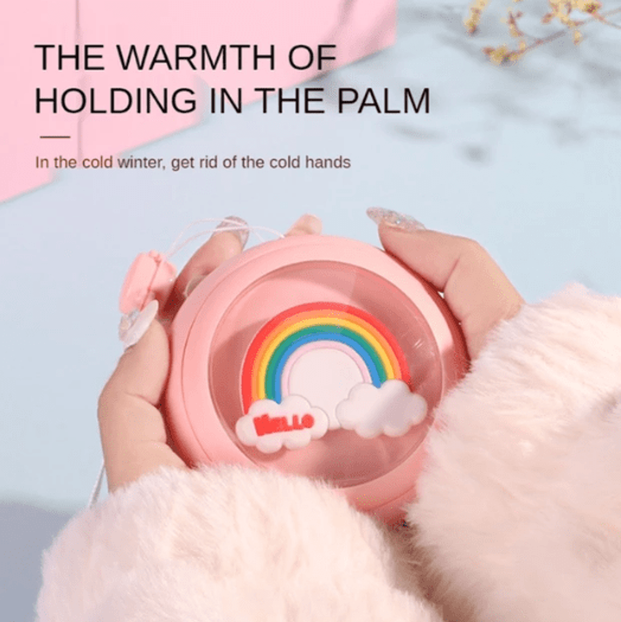 Mini Portable USB Rainbow Hand Warmer